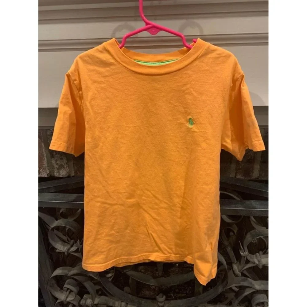 Polo Ralph Lauren orange small kids size 8 tshirt (bin W)